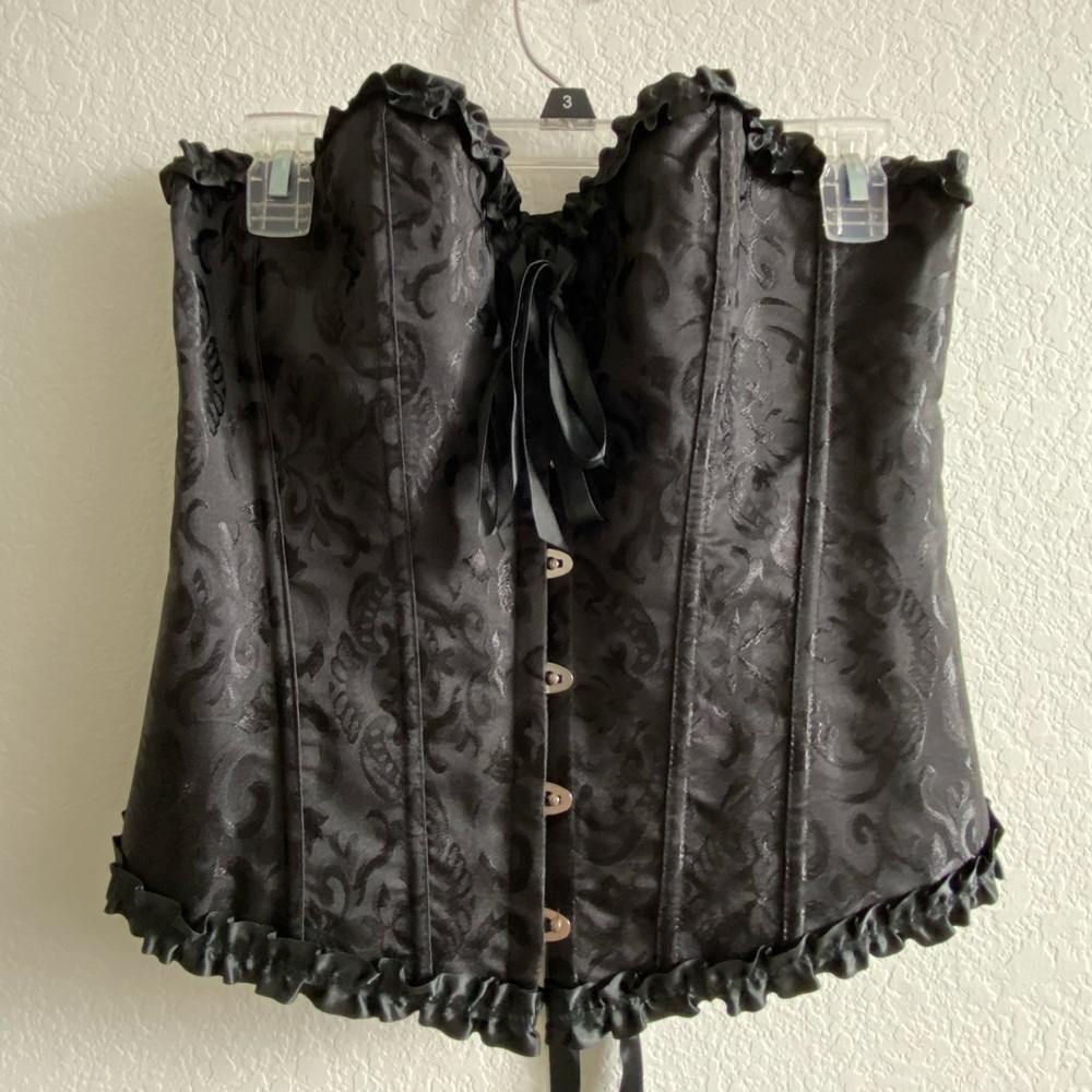 Black over hat corset